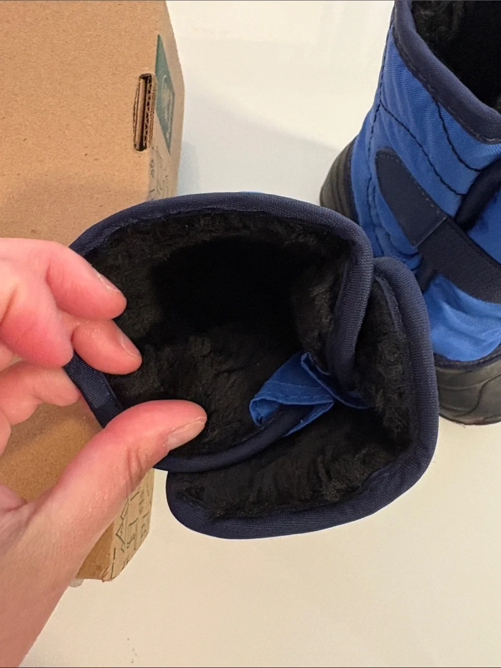Kamik Kids Blue and Black Waterproof Winter Boots